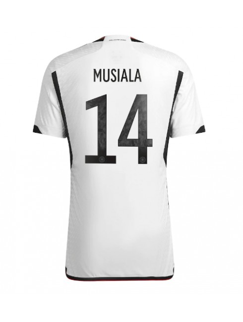 Tyskland Jamal Musiala #14 Replika Hemmakläder VM 2022 Kortärmad